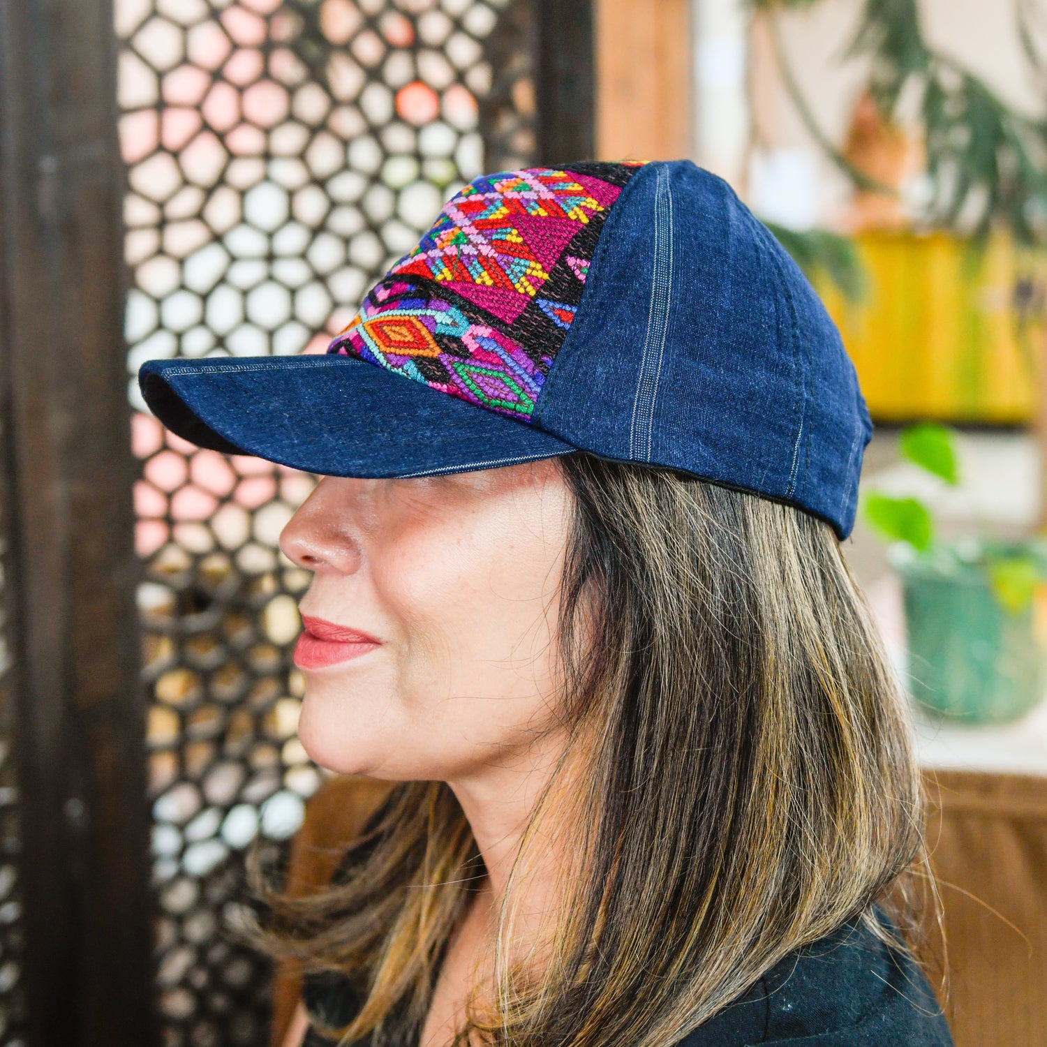 Upcycled Patch Baseball Hat Guatemalan Fair Trade