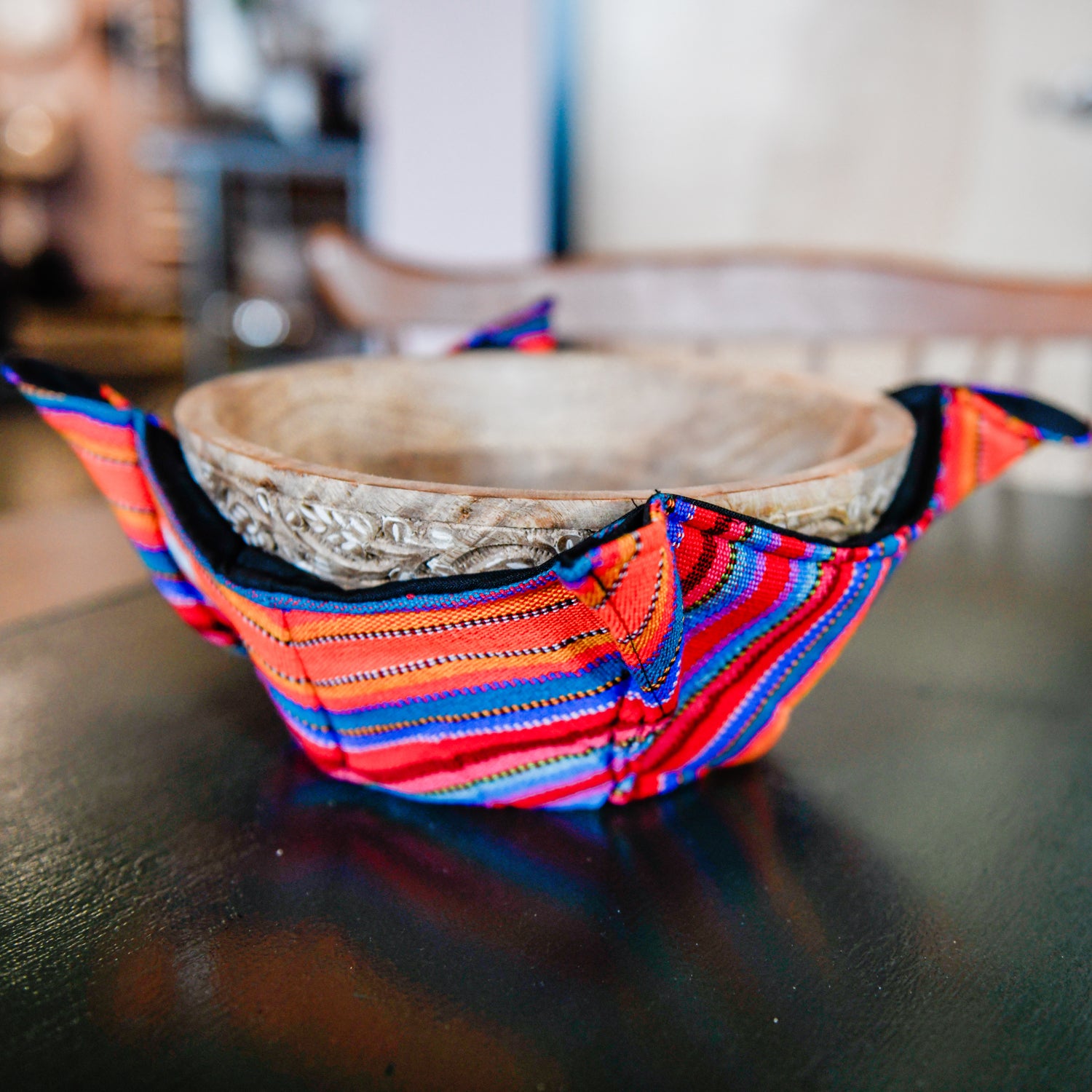 Handmade Fair Trade Ikat Bowl Cozy Guatemalan