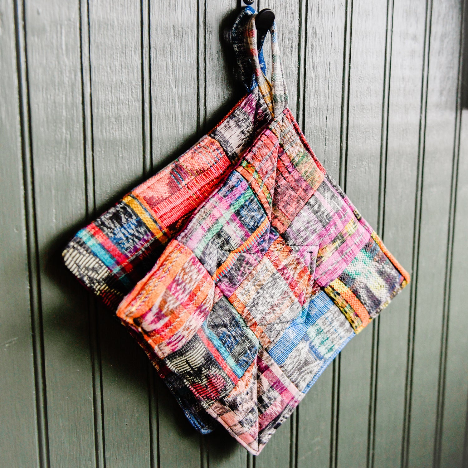 Patch potholder Mitt Guatemalan Fair Trade