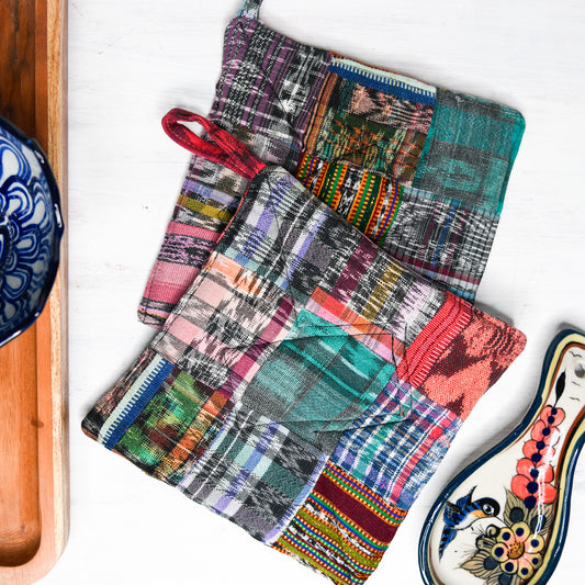 Set of Two Patch Pot Holders
