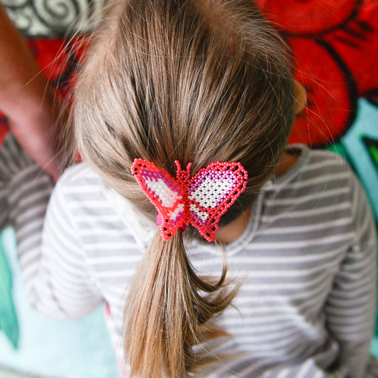 Butterfly Beaded Hair Tie