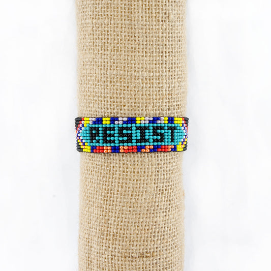 Resist Beaded Friendship Bracelet
