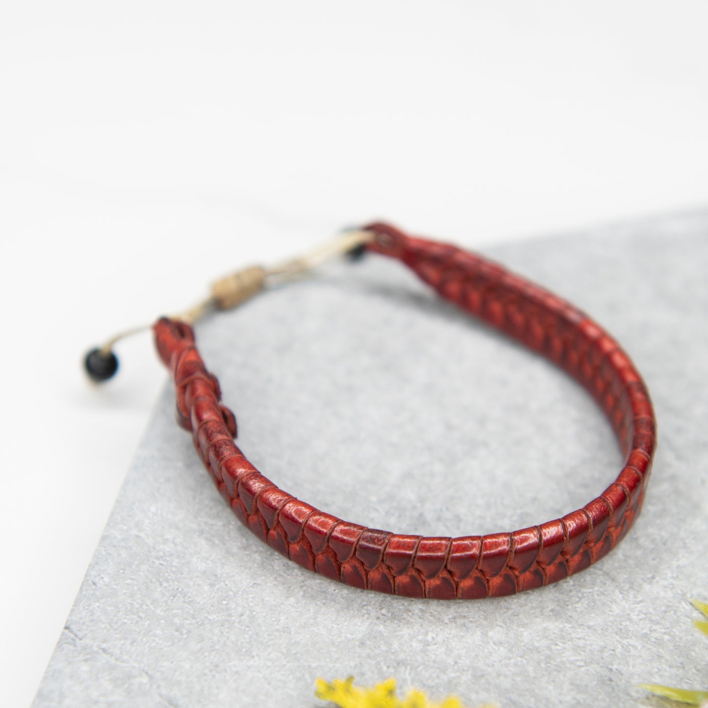 Large Braided Leather Bracelets