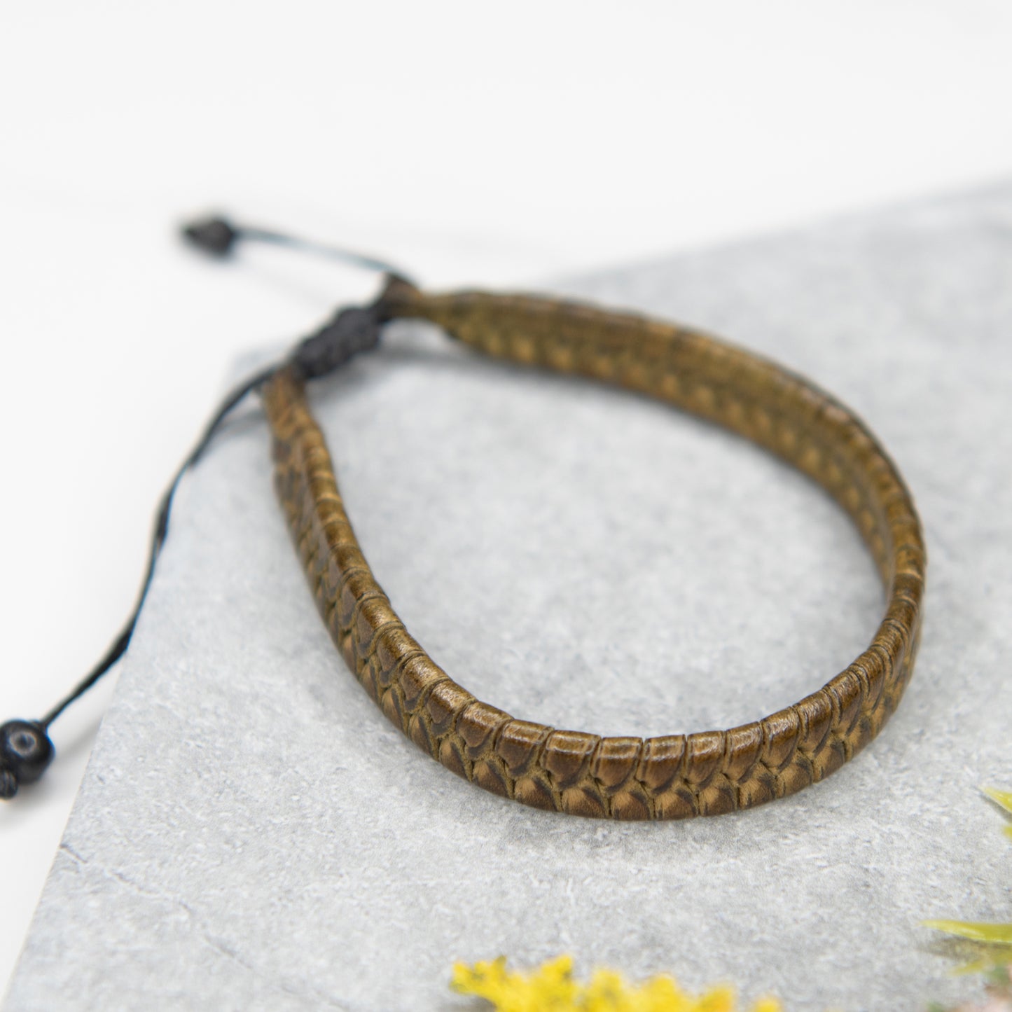 Large Braided Leather Bracelets