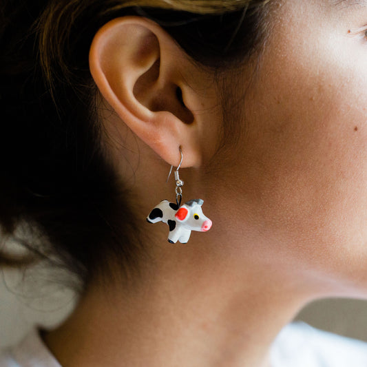 Dog Ceramic Earrings