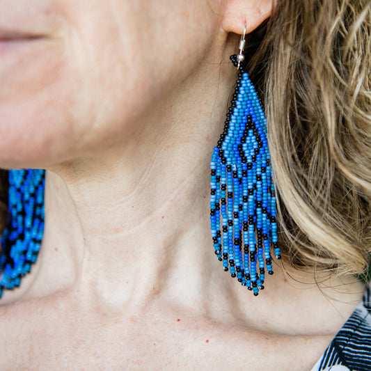 Triangle Fringe Earrings