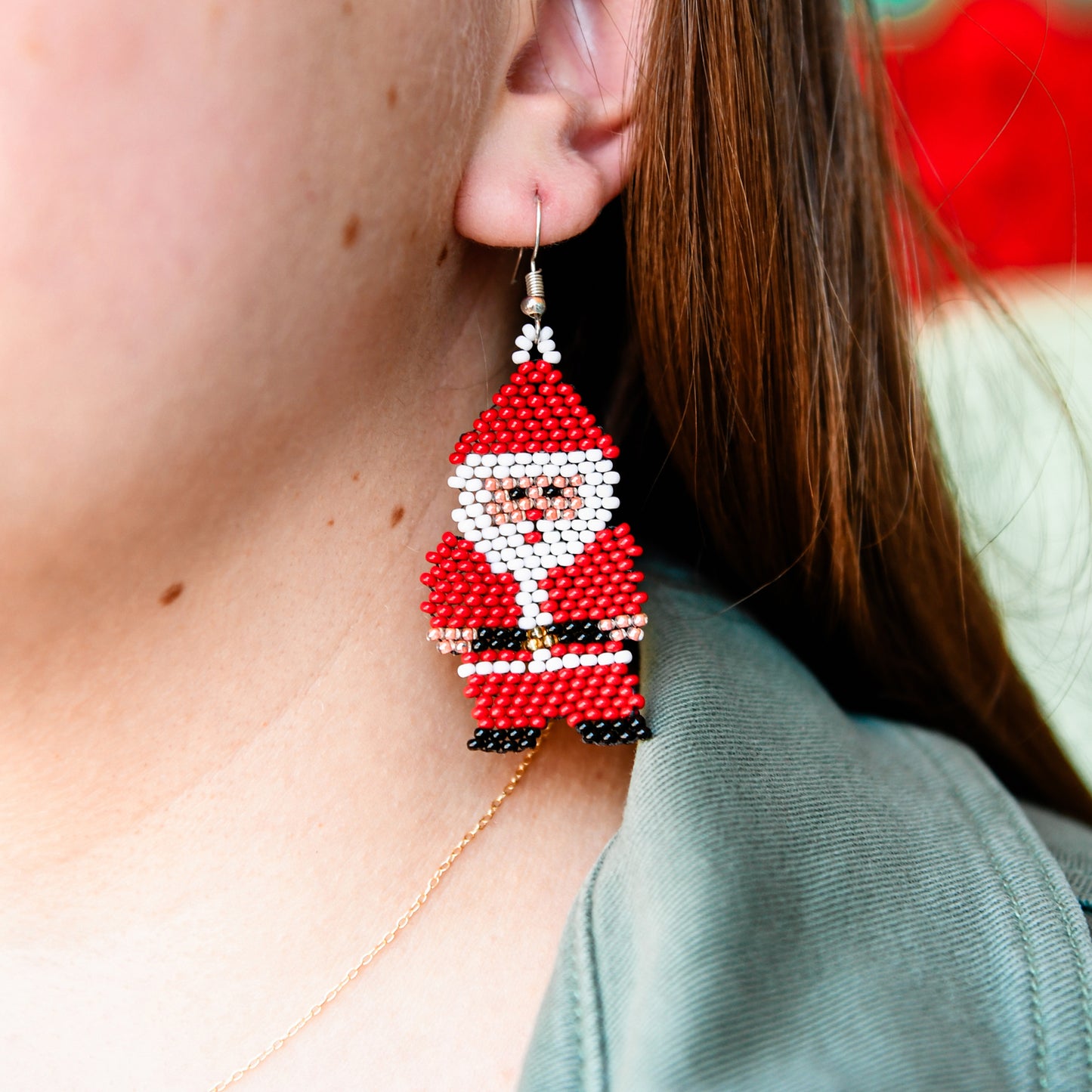 Mr. Claus Earrings