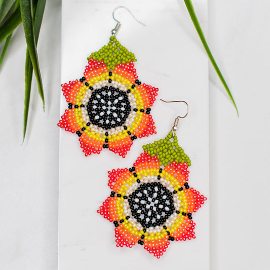 Medium Sunflower Earring
