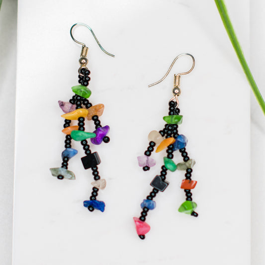 Fiesta Earrings Black