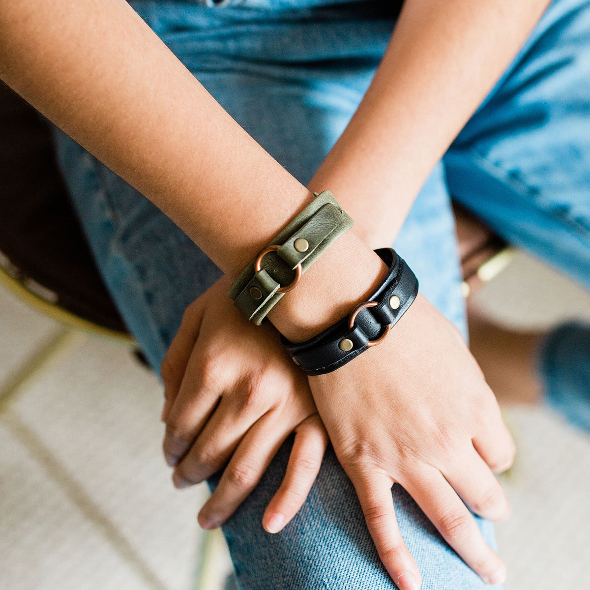 Leather Karma Bracelet