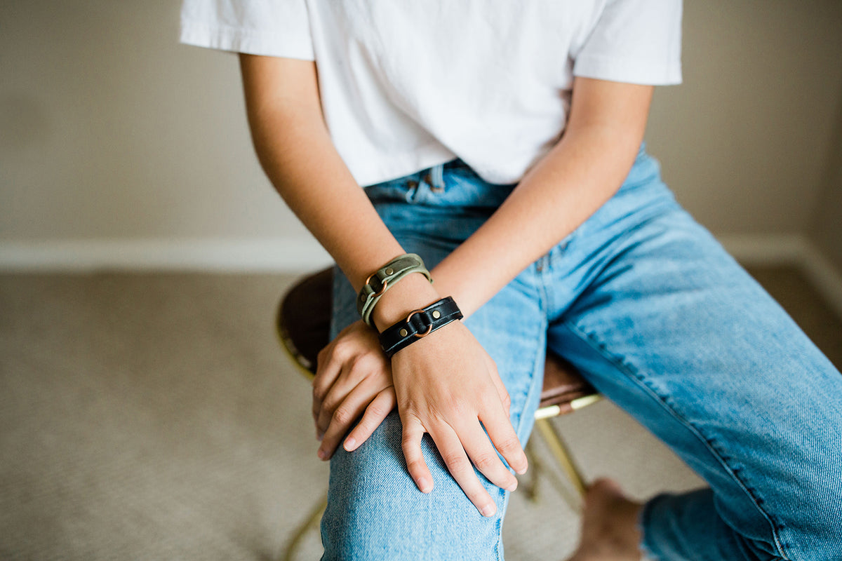 Leather Karma Bracelet