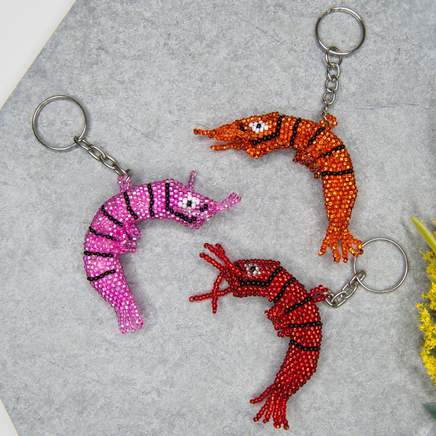 Shrimp Keychain