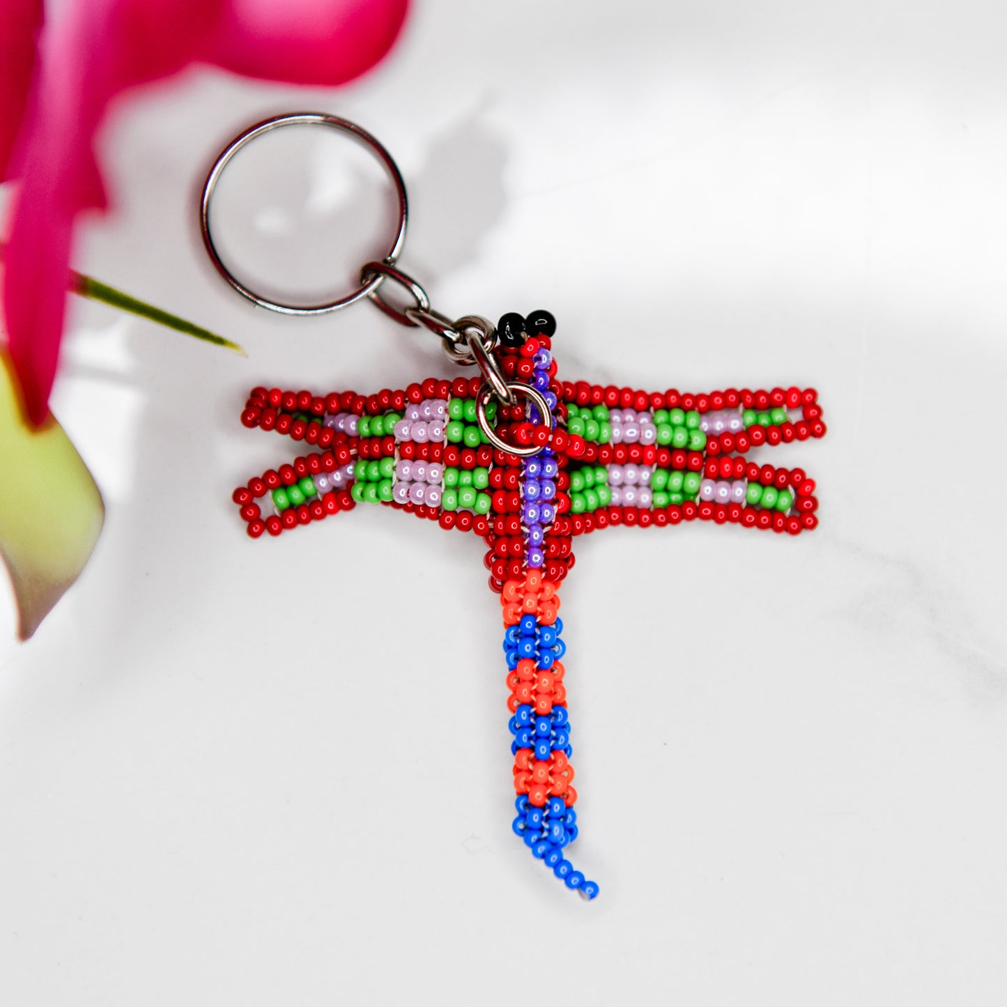 Dragonfly Beaded Keychains