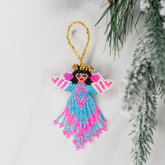 Multi Angel Beaded Ornament