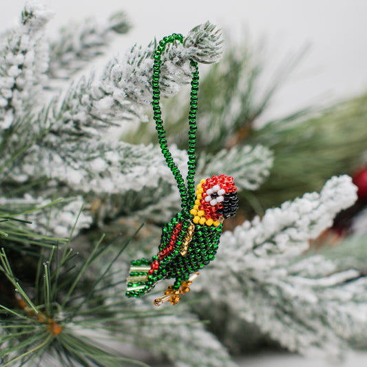 Parrot Beaded Ornament