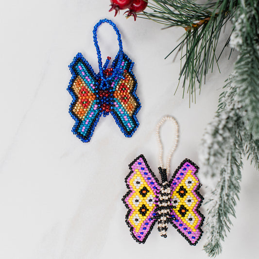 Butterfly Beaded Ornament
