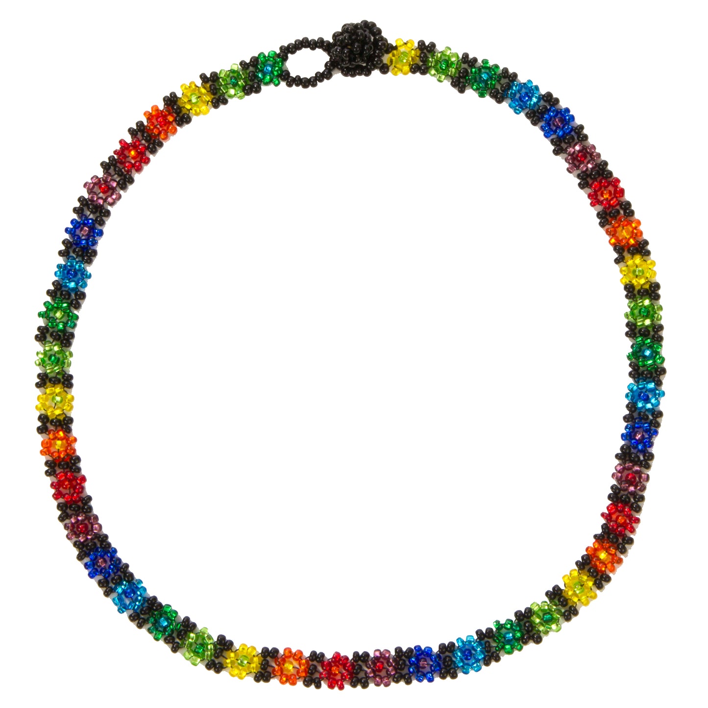 Rainbow Flower Necklace