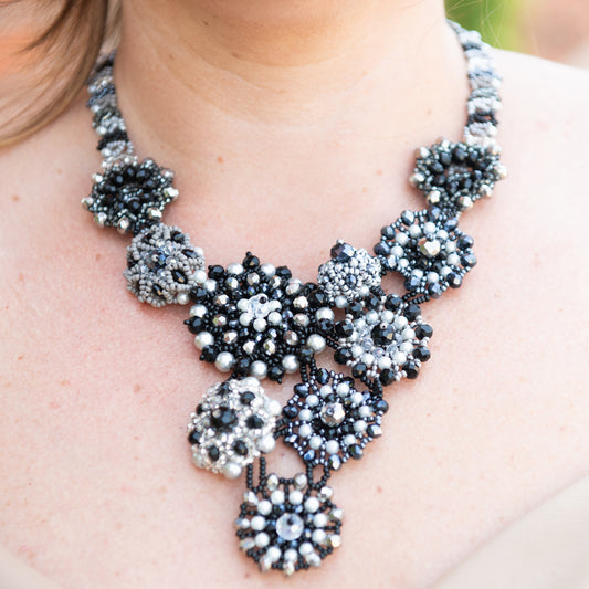 Bib Flower Necklace (Closeout)