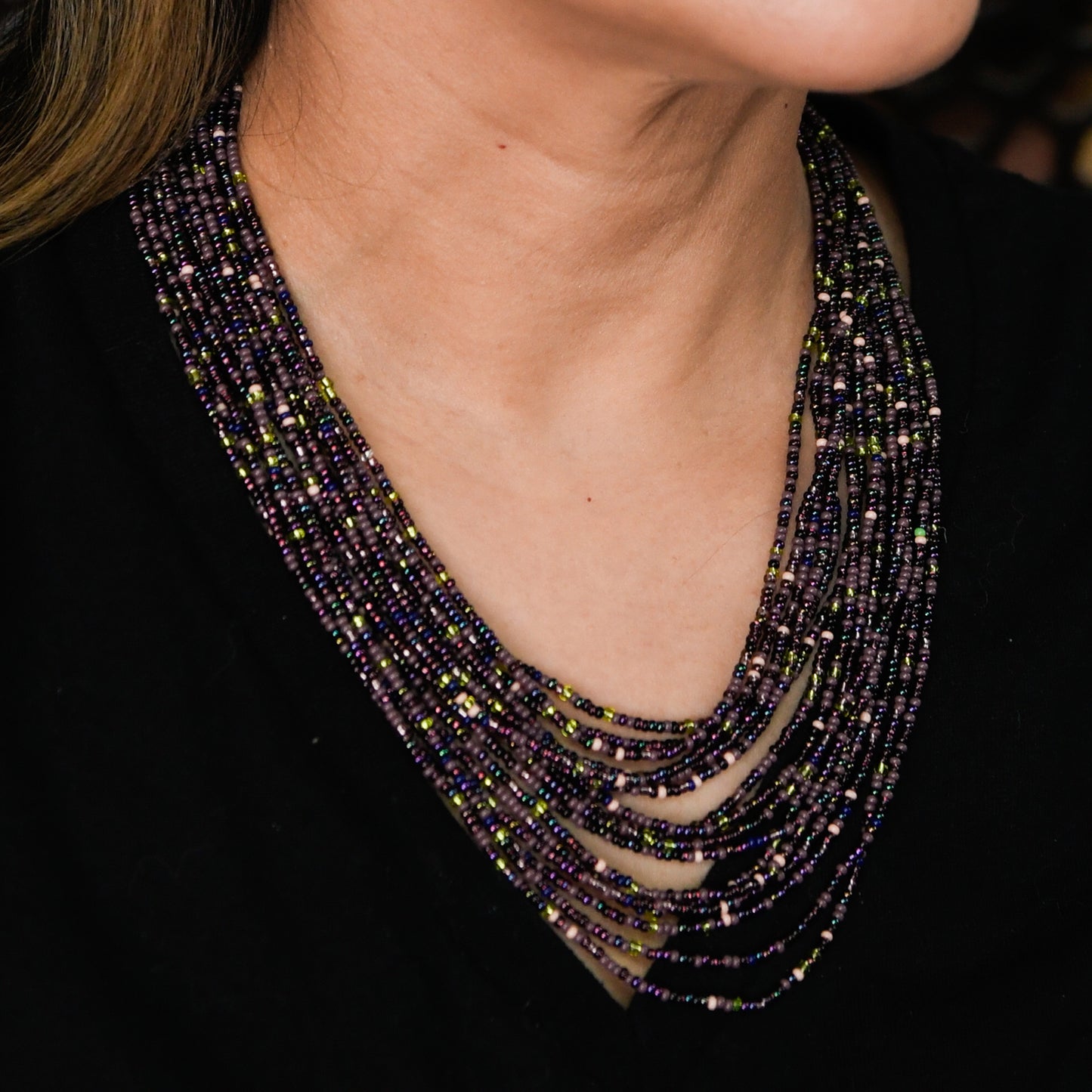Beaded Cascade Necklace