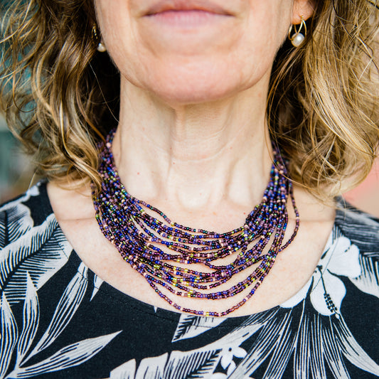 Beaded Cascade Necklace