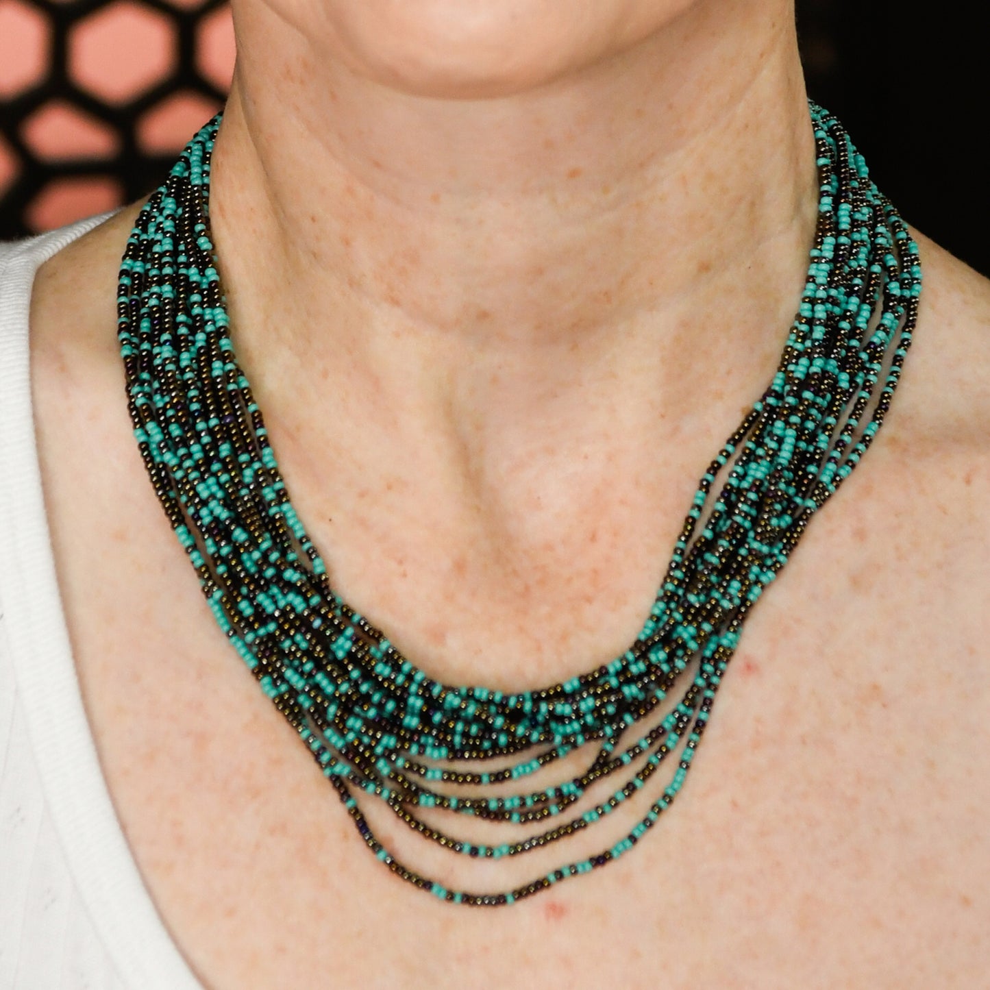 Beaded Cascade Necklace
