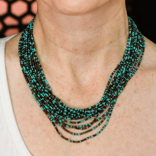 Beaded Cascade Necklace