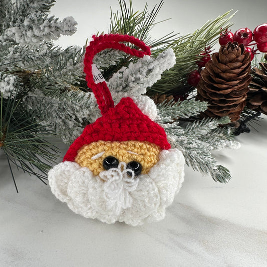 Crochet Santa Ornament