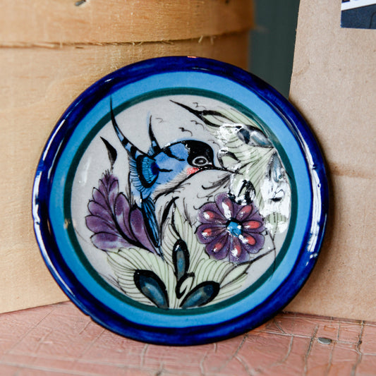 Wild Bird Small Plate/ Round Dish
