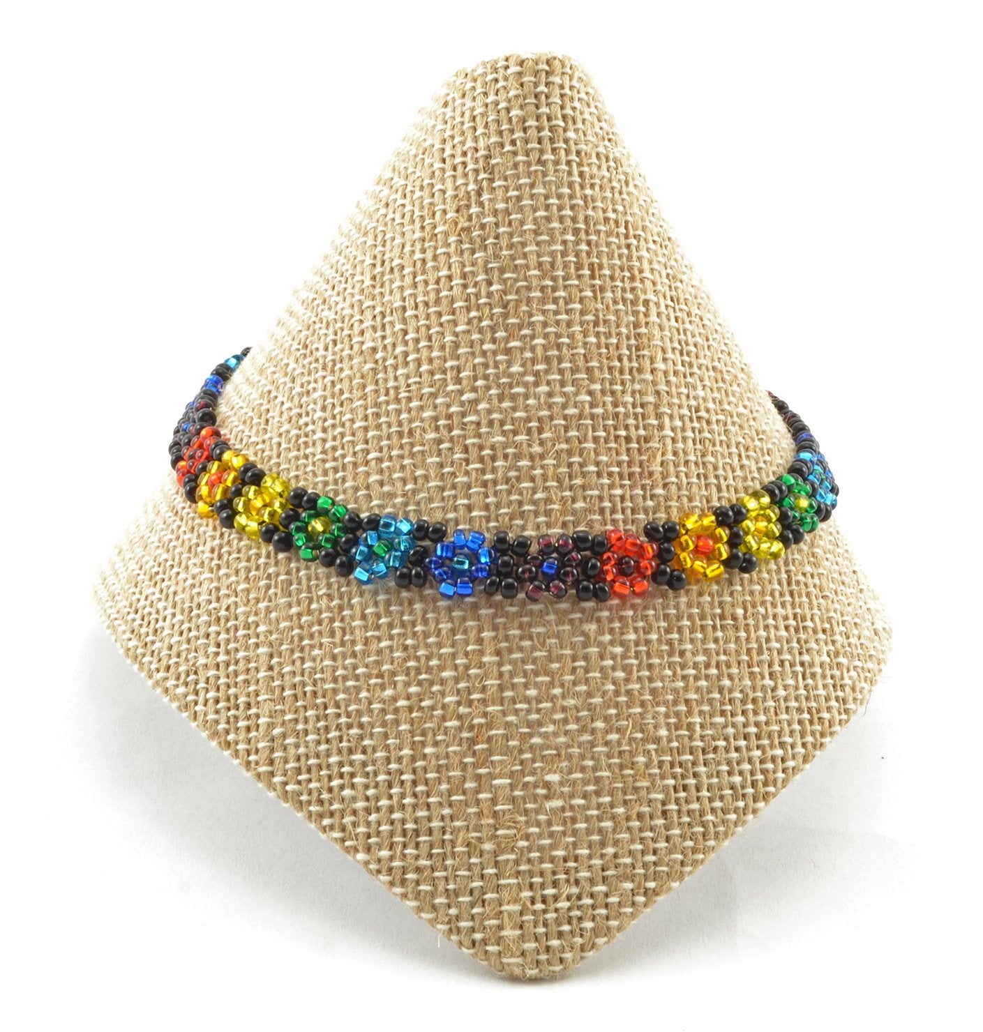 Black Rainbow Flower Bracelet