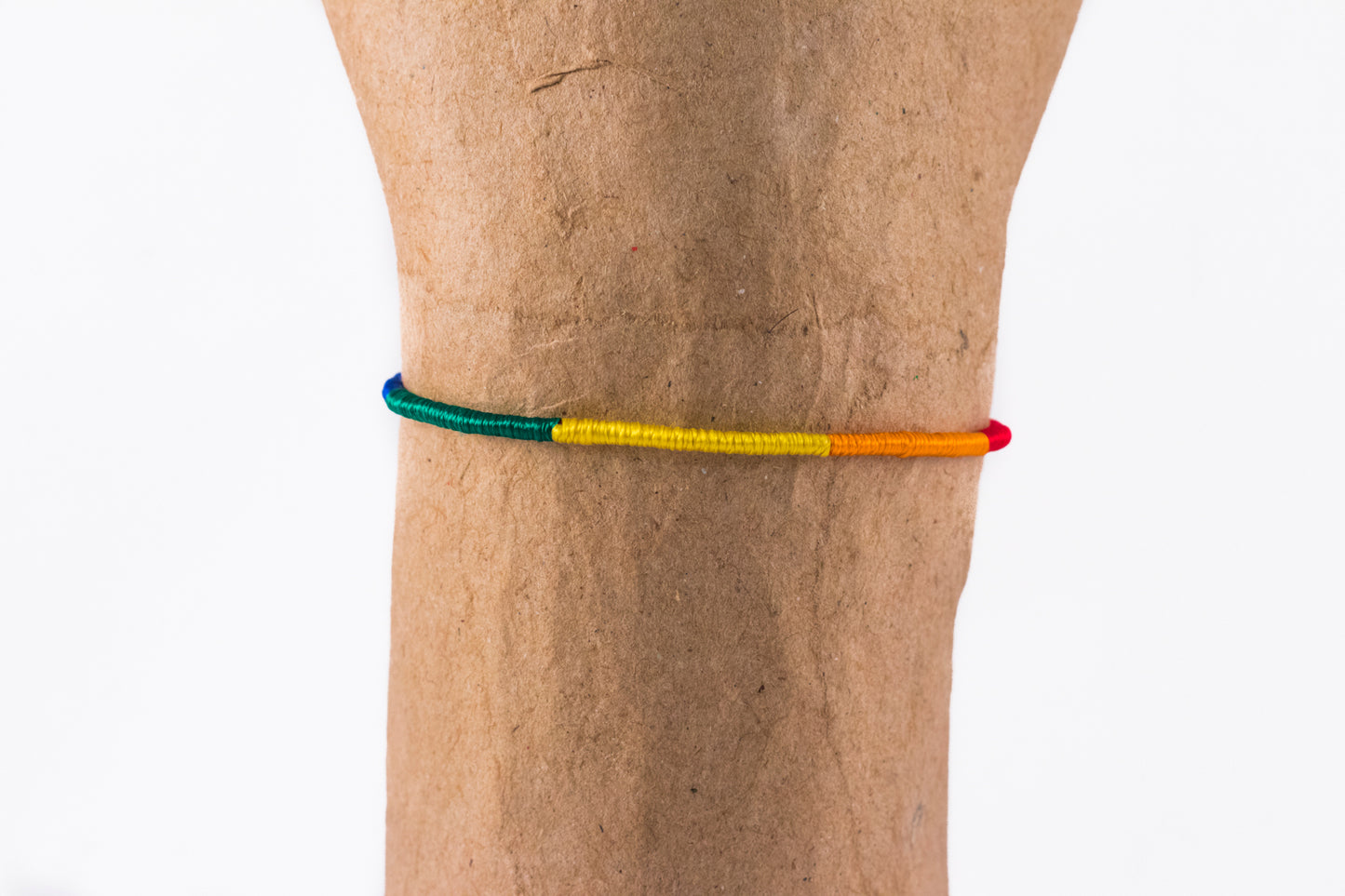 Round Silk Friendship Bracelet Rainbow
