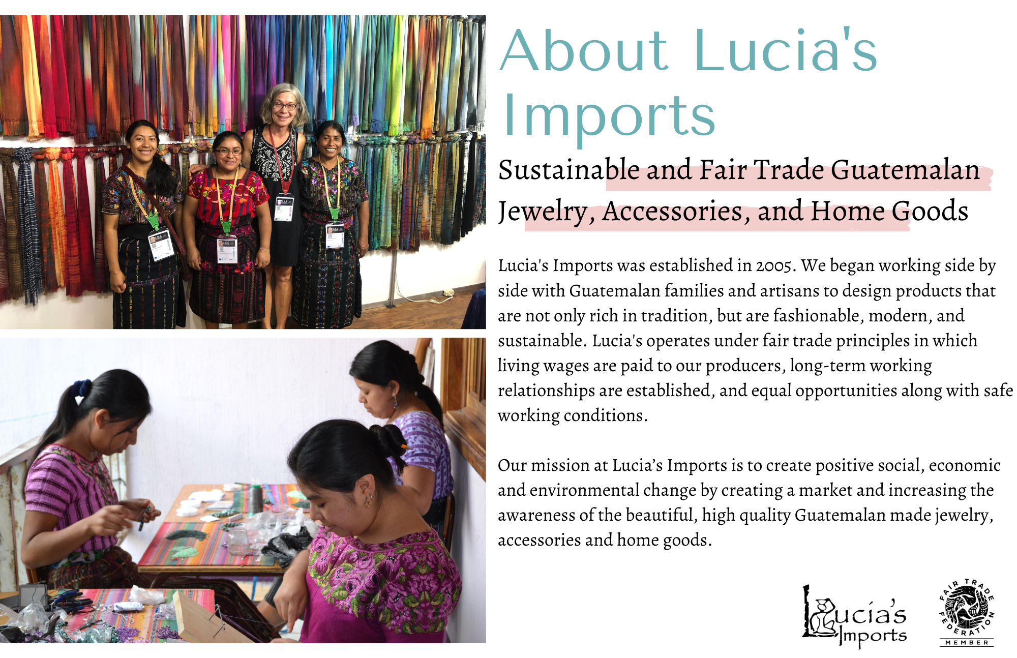 About Lucia's Products