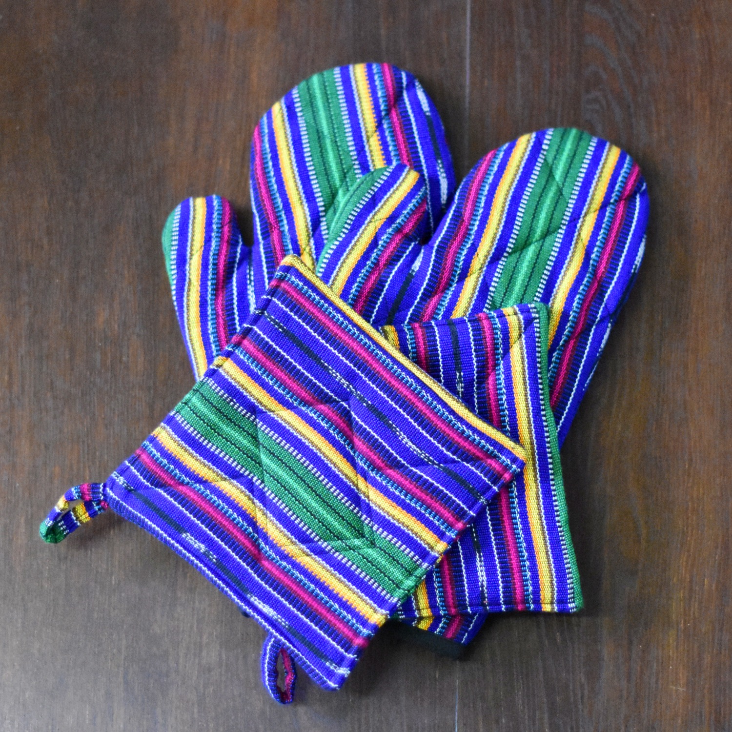 Small Handwoven Oven Mitt