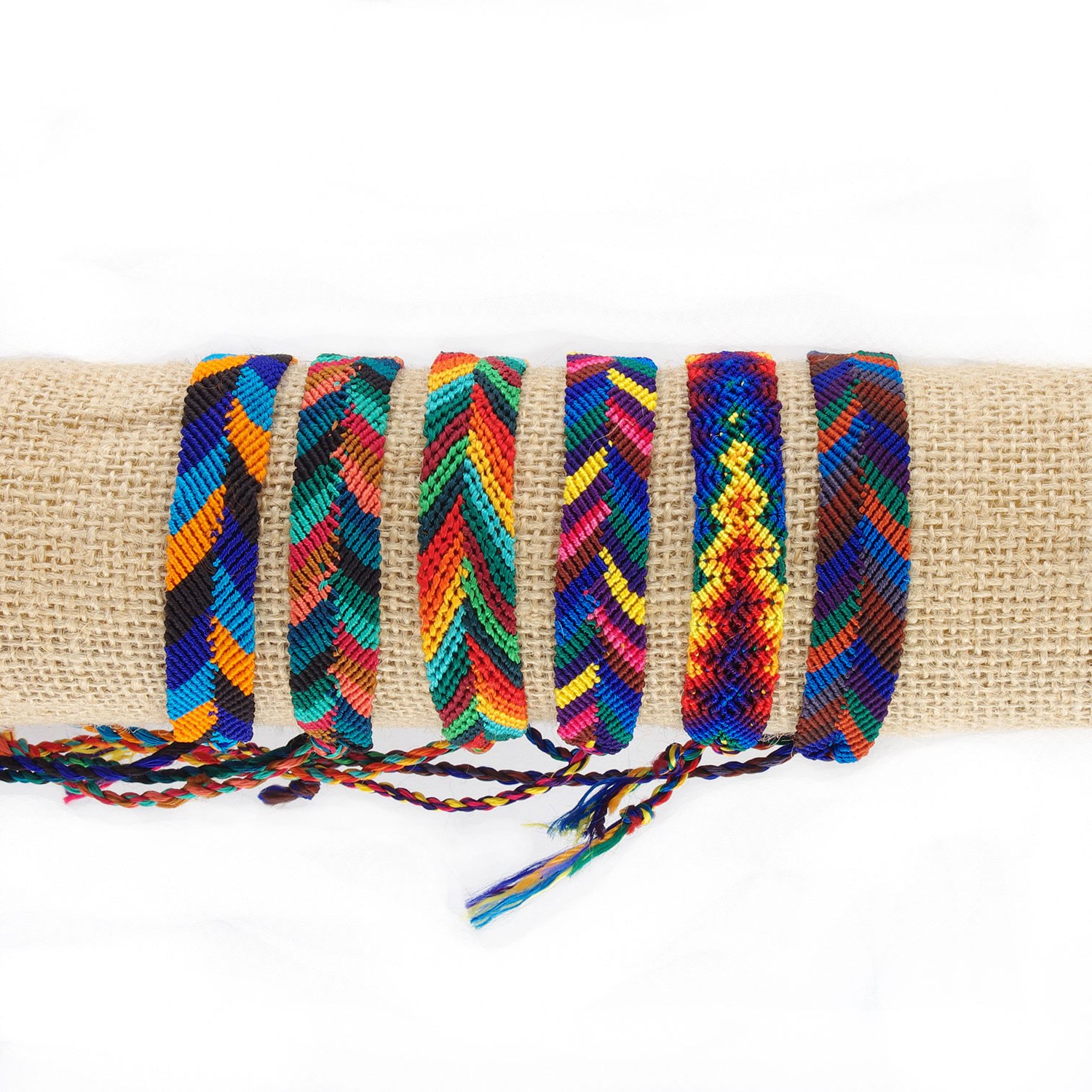 Wide Silk Friendship Bracelet - Bracelets - Handmade Guatemalan Imports