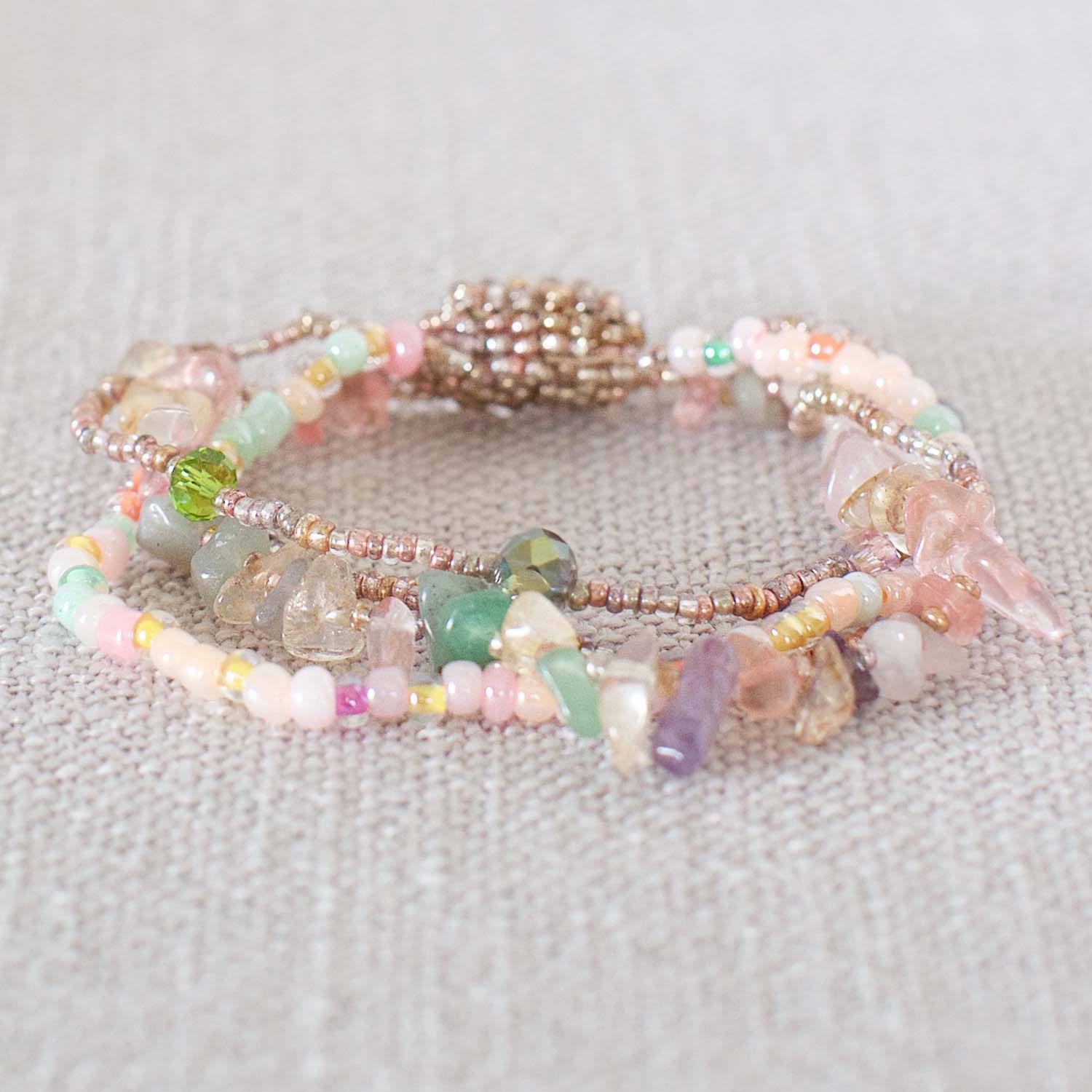 Handmade, fair Trade Bracelet Made with Seed Beads from Guatemala