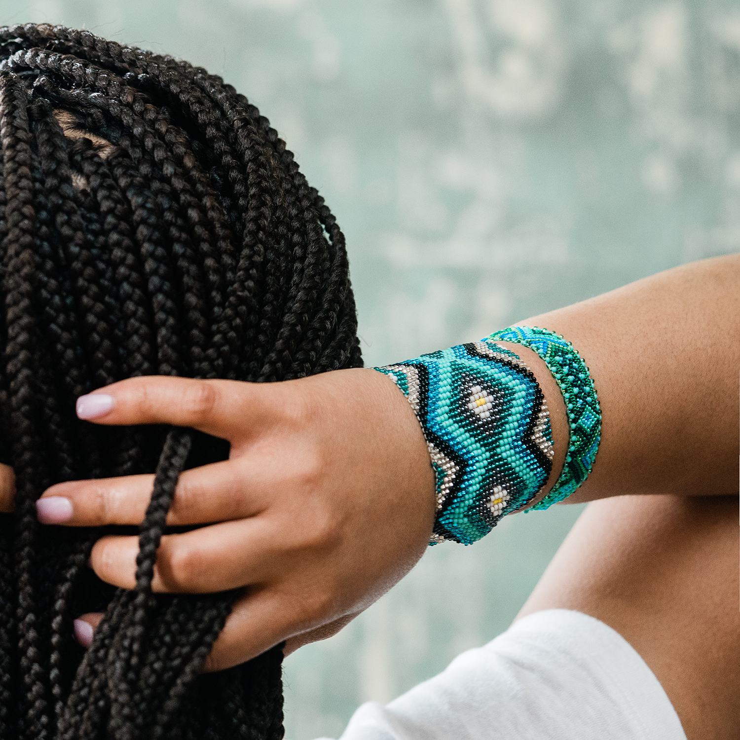 NEW Ceramic Beaded Bracelets Handmade in Guatemala  Fair Trade Assorted 