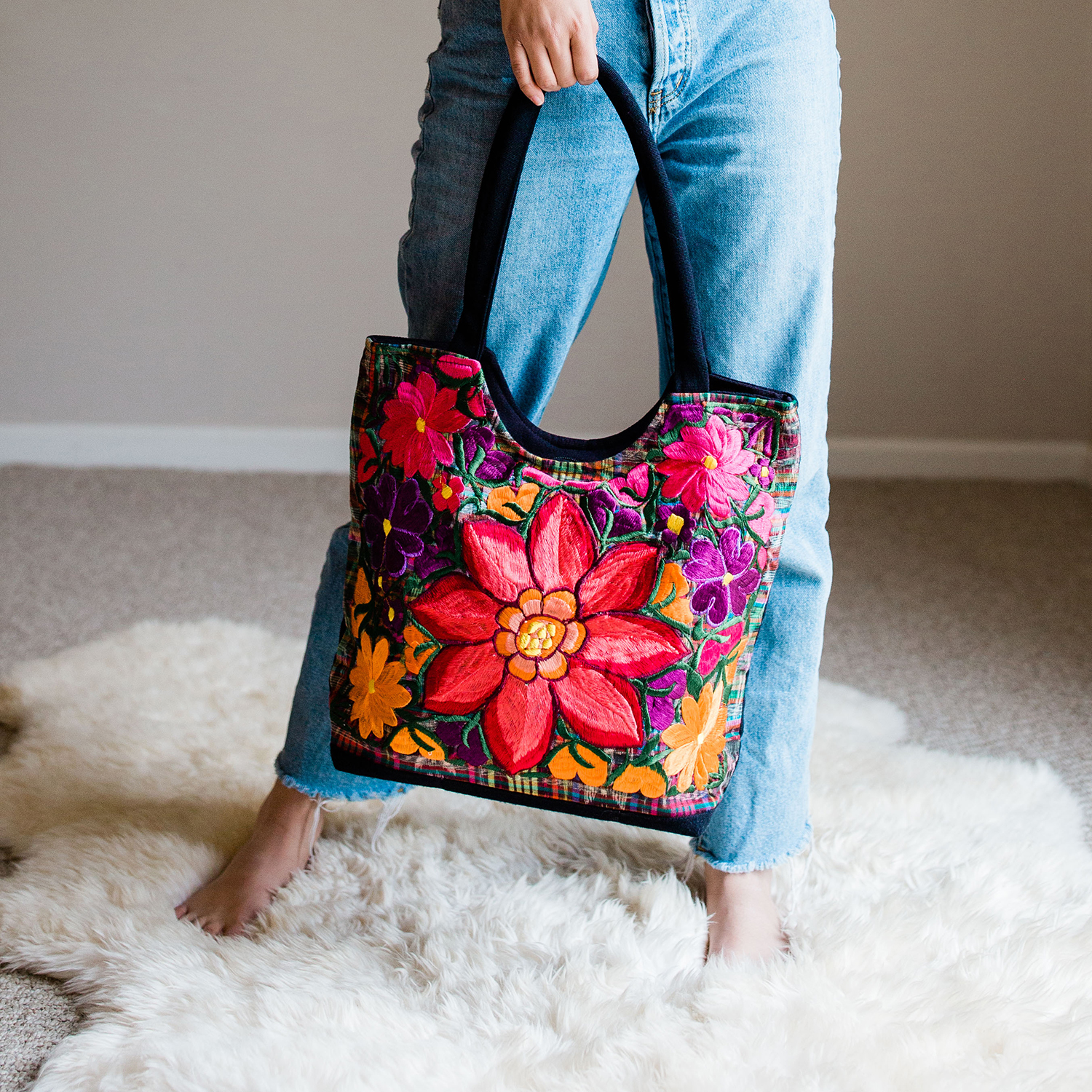 Sunflower Handmade Bag: Tree of Life Rectangle – ESSE Purse Museum & Store