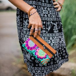 Upcycled Patch Purse - Purses - Handmade Guatemalan Imports