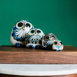 hand made ceramic owls fair trade  made in Guatemala