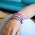 String Bracelet Set Handmade Fair Trade Accessories Ethically Made pink blue