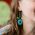 Flower Earring Beaded Handmade Fair Trade Ethical Jewelry Orange Turquoise