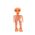 Handmade Hand-Carved Fair Trade Wood Skeleton Statue Figurine Hand Painted Designs from Guatemala