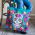 skeleton embroidered tote bag fair trade sugar skull