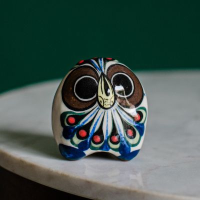 Guatemalan fair trade ceramic owl