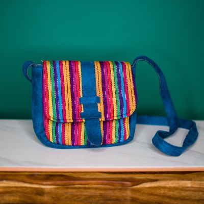 Hannah Purse Handmade Cotton Bag Guatemalan Belted Crossbody