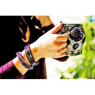 crystal wrap fair trade bracelet neckalce handmade guatemalan