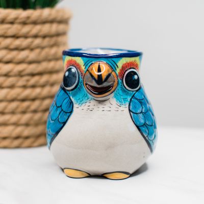 parrot mug coffee cup guatemalan fair trade handmade ken edwards pottery