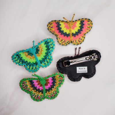 butterfly barrette hair accessories fair trade guatemalan