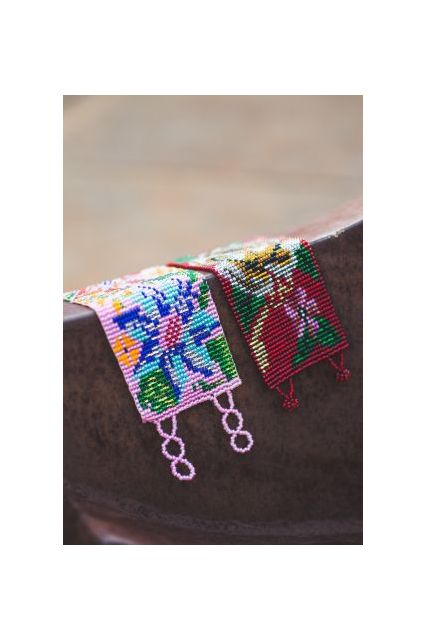 Lucia's Imports Wholesale Guatemalan Fair Trade handmade beaded cuff bracelet