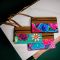 Fiesta leather wristlet guatemalan fair trade purse coin bag accessory