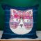Cat Scrap Pillow Handmade Home Decor Guatemalan Accessories Fair Trade Home Goods Upcycled